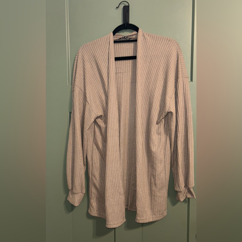 SHEIN tan cardigan